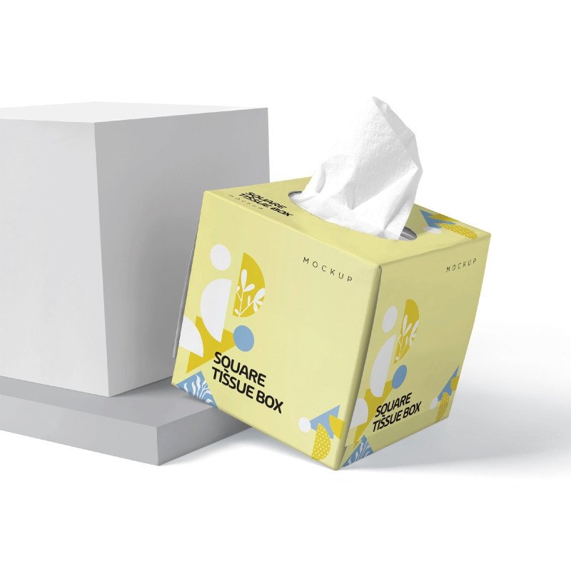 علبة كلينيكس مربعة