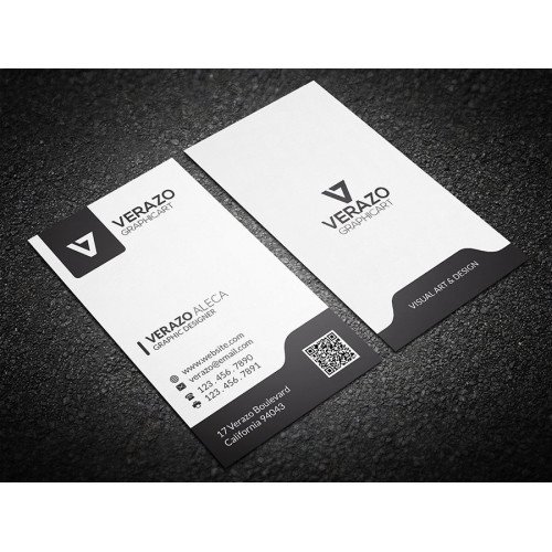 Business card vertical 9x5
