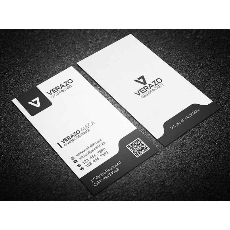 Business card vertical 9x5